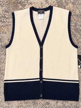 NWT Vintage Southern Lady Sweater Vest—size large